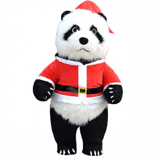 Christmas Panda Mascot Costume