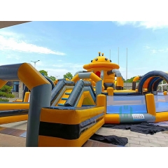UFO Inflatable Water Amusement Park With Pool