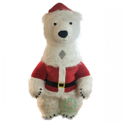 Polar Bear Inflatable christmas mascot costume