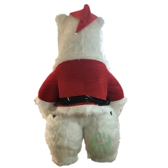 Polar Bear Inflatable christmas mascot costume