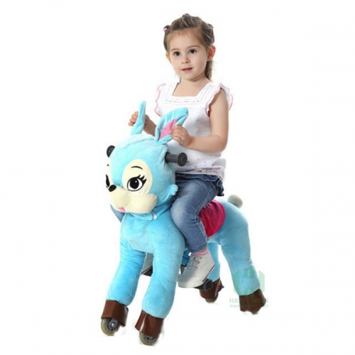 Blue Rabbit Ride On Animal