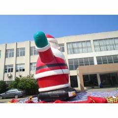 Advertising big cartoon Inflatable large christmas santa claus