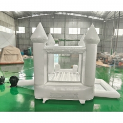 Commercial beautiful wedding inflatable bounce light blue inflatable bounce with balloon stylish inflatable bounce castle