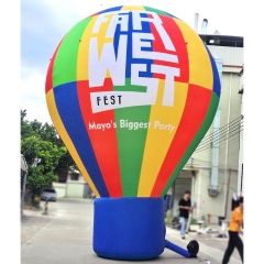 The latest design outdoor advertising inflatable helium balloon hot air balloon shape advertising inflatable model