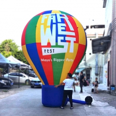 The latest design outdoor advertising inflatable helium balloon hot air balloon shape advertising inflatable model
