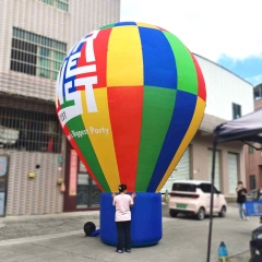 The latest design outdoor advertising inflatable helium balloon hot air balloon shape advertising inflatable model