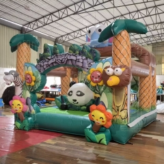 Zoo Animal inflatable jumping castles bouncer for kids fun