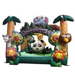 Zoo Animal inflatable jumping castles bouncer for kids fun