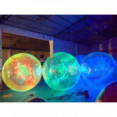 Christmas snow ball zorb ball with led neon light for party