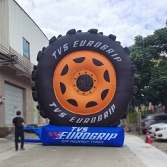 New design customized pneumatic tire model inflatable advertising air model