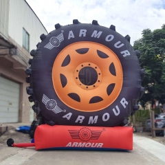 New design customized pneumatic tire model inflatable advertising air model