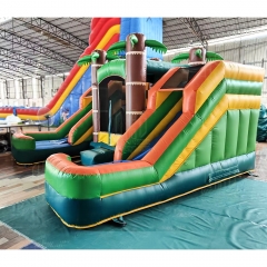 Customized outdoor water park pool water slides inflatable slide inflatable Bouncer water slide