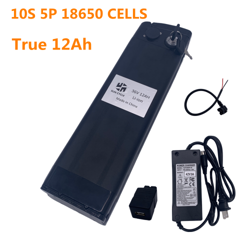 36V12AH LI-ION BATTERY (WITH BLACK CASE AND 3A CHARGER)