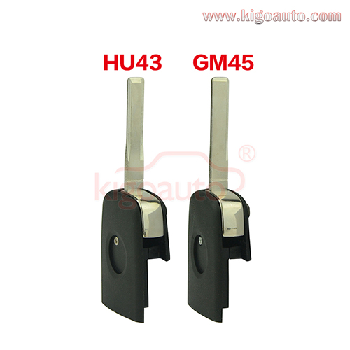 Flip key head part HU43/GM45 blade for Holden VE Commodore