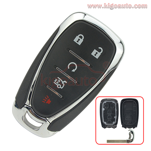 FCC HYQ4EA Smart key case 5 button for Chevrolet Camaro Cruze Malibu 2016-2020