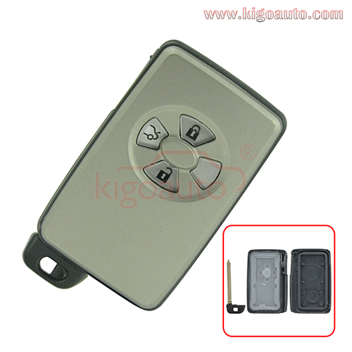 Smart key case 3 button for Toyota Camry