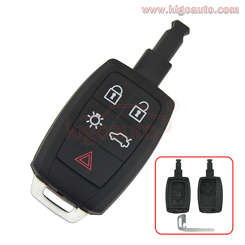 P/N 31300258 Smart key case cover shell 5 button for 2008 2009 2010 2011 Volvo C70 C30 S40 V50