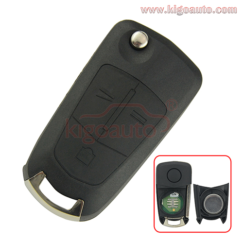 DELPHI G3-AM433TXV1.0 Remote key 3 button 433Mhz pcf7946 chip HU100 for Opel ASTRA ZAFIRA VECTRA CORSA