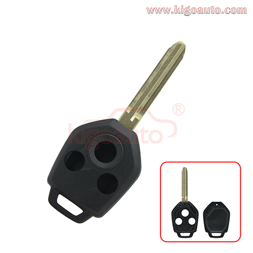 Remote key shell 3 button TOY43R blade for Subaru Forester