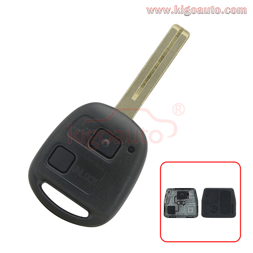 PN 50171 remote key 2 button Toy48 short blade 315mhz 433mhz 304mhz for Lexus ES350 IS250 IS350 SC430 2005 2006 2007 2008