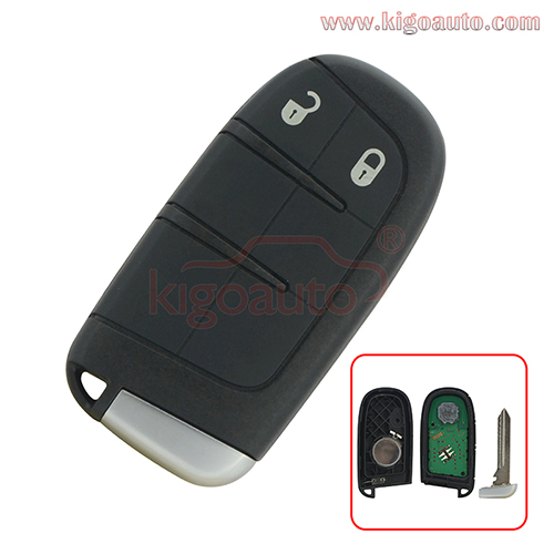 P/N 68066351AE Smart key 2 button 434Mhz ID46-Hitag 2-PCF7953 for Jeep