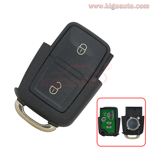 P/N 1JO 959 753 N Remote key 2 button HU66 434Mhz for VW Bora Seat Ibiza Skoda Octavia 2000 1J0959753N