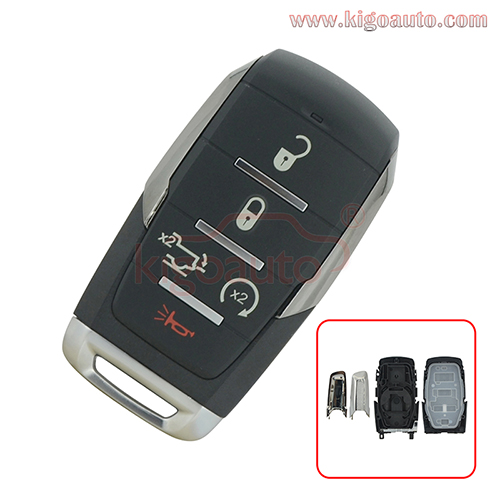 FCC OHT-4882056 Smart key case 5 button for 2019 2020 Dodge Ram 1500 PN 68291691AD