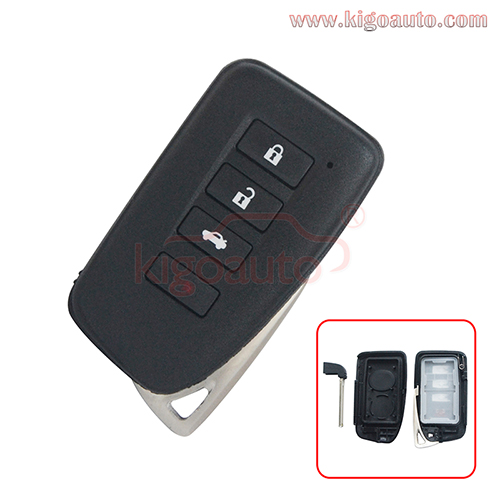 Smart key shell 3 button with panic for Lexus
