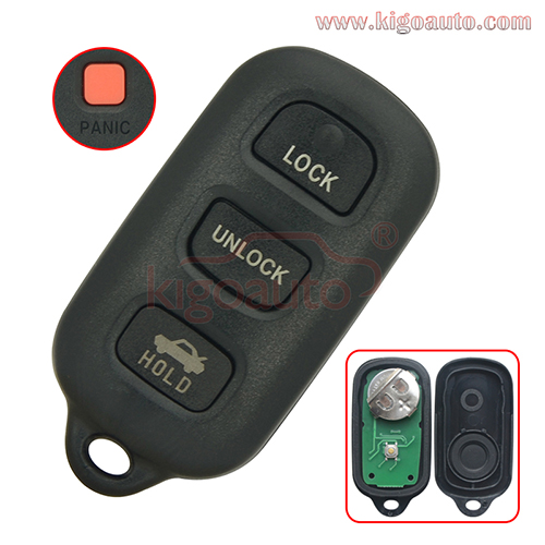 FCC GQ43VT14T Remote Key Entry Fob Keyless 315Mhz for Toyota Camry Solara PN 89742-AA030