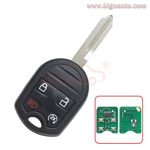 FCC CWTWB1U793 Remote Head Key Remote Start 4 Button 315Mhz 434Mhz with 4D63 80bit chip for 2009-2017 Ford Explorer Expedition F-Series PN 164-R8067