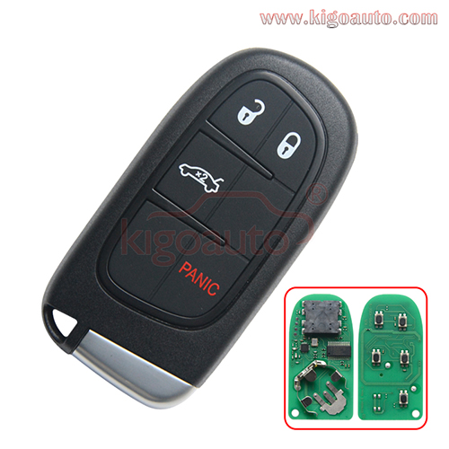 FCC GQ4-54T Smart key 4 button 434Mhz 4A chip for Jeep Cherokee