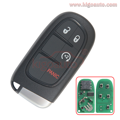 P/N 68105078 smart key 4 button 434Mhz 4A chip for 2014-2018 Jeep Grand Cherokee FCC GQ4-54T
