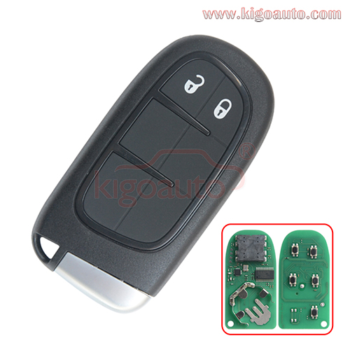 Smart key 2 button 434Mhz 4A chip for Jeep Cherokee 2014 2015 2016 2017