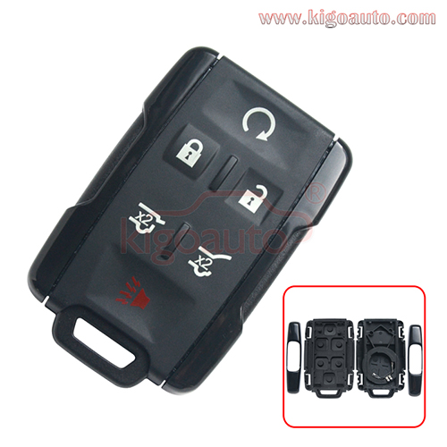 FCC M3N-32337100 remote fob key case 6 button for Chevrolet Tahoe Suburban 2015-2018 PN 13577766