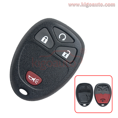 (with battery holder)FCC OUC60270 OUC60221 Remote fob case 4 button for GMC Acadia Savana Sierra Yukon