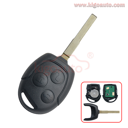 Remote key 3 button HU101 with 4D60 / 4D63 chip for Ford Mondeo Fiesta Focus