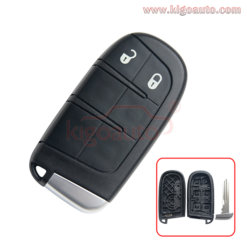 FCC M3N-40821302 smart key case 2 button for Chrysler Dodge Jeep Fiat