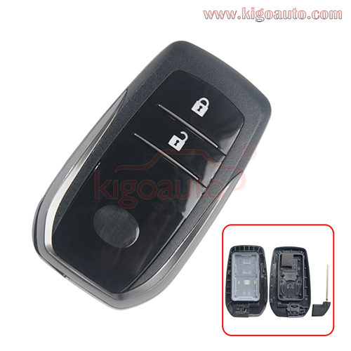FCC BM1EW Smart key shell 2 button for  Toyota Hilux