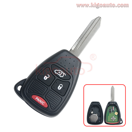 FCC OHT692713AA OHT692427AA Remote head key 4 button 315Mhz for Chrysler 300C PT Cruiser  Dodge Charger Jeep Liberty PN 68003079AA