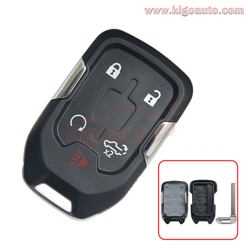 FCC HYQ1EA Smart key case 5 button for Chevrolet Silverado GMC Acadia P/N 13529632 13508398