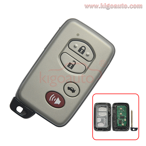 FCC HYQ14AAB Smart key 315MHZ 4D chip 4 button for Toyota Avalon Camry 2007-2009 PN 89904-06041(Board 0140)