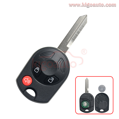 FCC OUCD6000022 Remote key 3 button 315Mhz 434MHz ID63 80bit chip FO38 blade for Ford Mercury 2007-2013