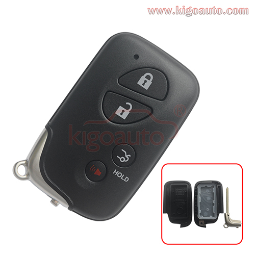 FCC HYQ14ACX Smart key case 3 button with panic for Lexus GX460 LX570 RX350 2008 - 2013