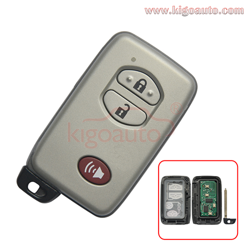 FCC B77EA Smart key 433MHZ 4D chip 3 button for  Toyota Land Cruiser 2009-2014 P/N 89904-60440(Board A433)