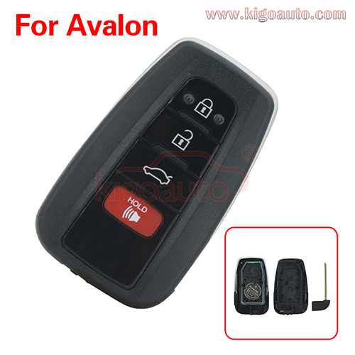 FCC HYQ14FBE Smart Key 4 button 312/314 Mhz 8A chip for 2019 Toyota Avalon PN 8990H-07020(board 0410)