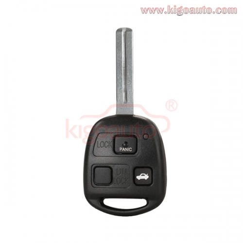 FCC HYQ12BBT Remote head key 3 button TOY48 short 434Mhz 314mhz 304mhz for 2001-2008 Lexus ES330 LS430 SC430 PN 89070-33751
