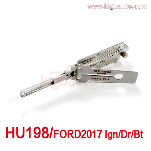 Lishi 2in1 Pick HU198/FORD 2017 Ign/Dr/Bt