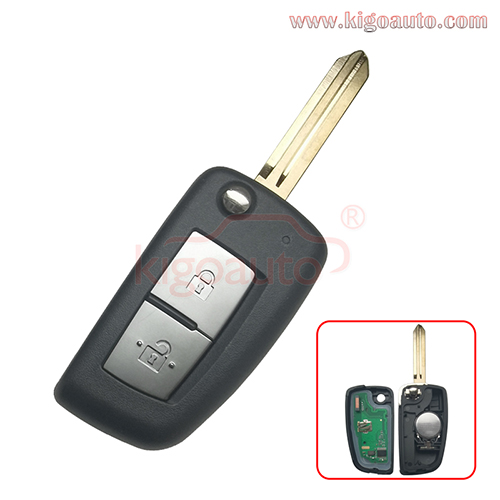 FCC CWTWB1G767 flip remote key 2 button 433.92Mhz PCF7961M 4A Chip for 2013-2018 Nissan Qashqai Pulsar Juke X-Trail Micra P/N H0561-BA60C