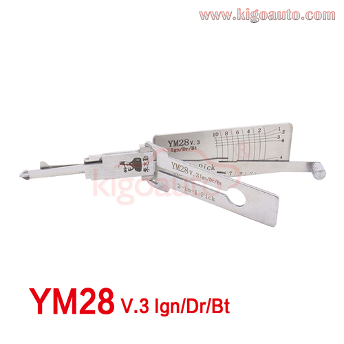 Lishi 2in1 Pick YM28 V.3 Ign/Dr/Bt