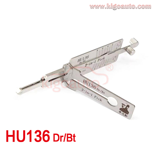 Lishi 2 in 1 Pick HU136 Dr/Bt for Renault/Dacia